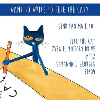 Write to Pete the Cat!